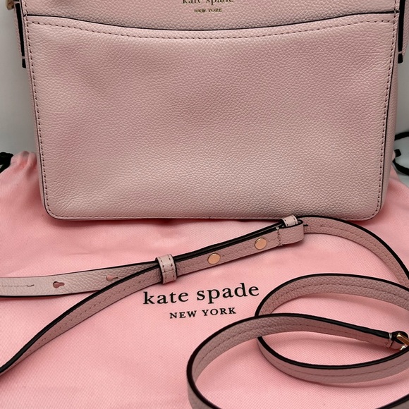 KATE SPADE New York Margaux Medium Pink Leather Convertible Crossbody Bag   NWOT - Picture 4 of 16